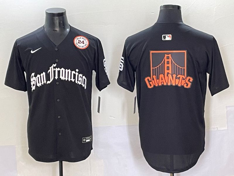 Men 2025 San Francisco Giants Blank Black Five generations Joint Name Nike MLB Jersey style 2->san francisco giants->MLB Jersey